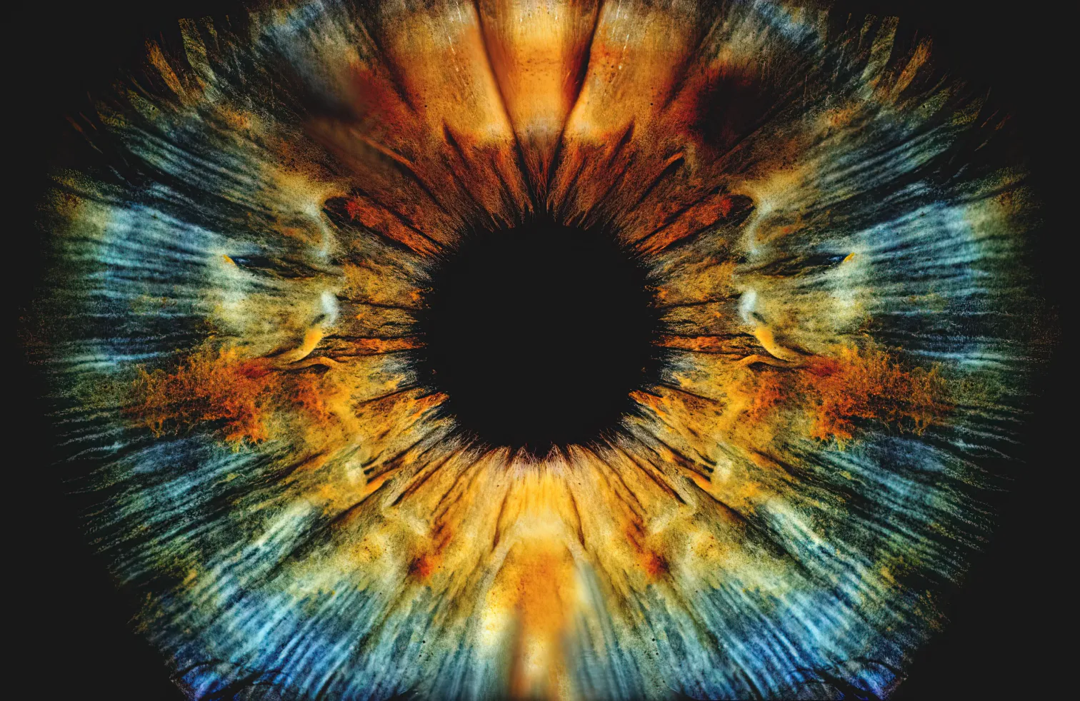 Abstract eye artwork representing altered states of consciousness